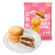 PLUS会员：CP正大 红豆松饼 640g 8枚 *6件
