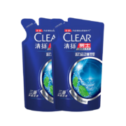 QQ端：CLEAR 清扬 洗发水 去屑止痒控油 蓝色袋装 200g*2