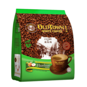 旧街场（OLDTOWN）马来西亚原装进口榛果味速溶白咖啡 冲调饮品 570G(38g*15条)