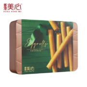临期低价，香港美心 海盐焦糖鸡蛋卷铁礼盒 280g