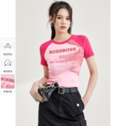 SENTUBILA 尚都比拉 女士短款短袖T恤 W32T51626P01