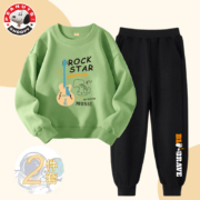 Snoopy 史努比 2023新款休闲宽松男/女童运动休闲套装（110~160码）6色