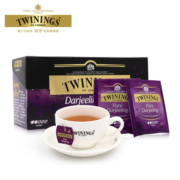 川宁（TWININGS）欧式大吉岭红茶 进口茶叶 办公室下午茶 独立茶包袋泡茶 25袋*2g