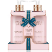 降价！Baylis & Harding 荷荷巴油+香草杏仁油护手套装（洗手液300ml+护手霜300ml） 到手约￥41.04