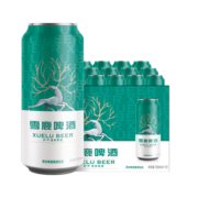 燕京啤酒 雪鹿8度清爽啤酒500ml*12听 整箱装