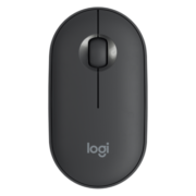 罗技（Logitech）LOGITECH PEBBLE鼠标 无线蓝牙鼠标 办公静音鼠标 女性鼠标对称鼠标 鹅卵石造型 石墨黑
