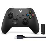 微软（Microsoft）国行 游戏手柄 Series 磨砂黑+无线适配器