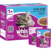 2-4包日食量’伟嘉whiskas成猫妙鲜包85g*6湿粮营养软包猫罐头