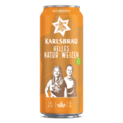 卡斯布鲁（KARLSBRÄU）小麦啤酒 500ml*24听 整箱装 德国原装进口