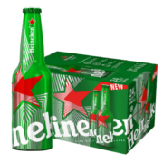 喜力（Heineken）经典铝瓶啤酒 330ml*24瓶 整箱装