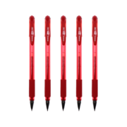 亲子价：斑马牌 C-JJ100 拔帽中性笔 红色 0.5mm 5支装