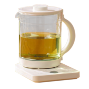 志高（CHIGO）养生壶多功能家用花茶壶1.8L煮茶器烧水壶保温调奶器【20项功能】 DC-3B03/杏色 (304无滤网)