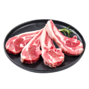 PLUS会员：京觅 盐池滩羊 法师小切羔羊排450g*2件