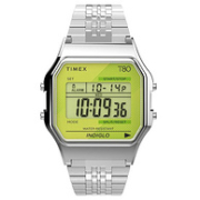 2023年款，Timex 天美时 T80 复古时尚钢带方块表TW2V19300YB
