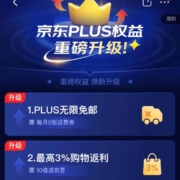 京东 PLUS会员重磅权益升级 wzl