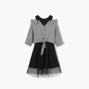 EICHITOO 爱居兔 女士圆领连衣裙 EQLEJ2L003A03