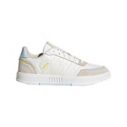 京东百亿补贴：adidas 阿迪达斯 白棕 透气低帮运动鞋 FX3449