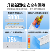 绿联插座插排插线板拖接面板多孔转换器扩展usb功能分控电源延长