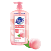 超能洗洁精清腥去异味1kg*2瓶白桃去油食品用宝宝餐具果蔬加浓家庭装 1kg白桃洗洁精*2瓶