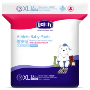 露安适（Lelch）体育之星拉拉裤XL18片(12-17kg)夜用乐享甜睡 婴儿尿不湿 拉拉裤