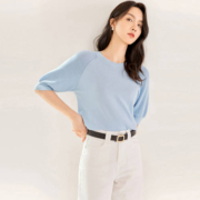 DUIBAI 对白 女式中袖针织衫 CDO008L