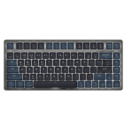 黑爵（AJAZZ）AK832三模无线蓝牙矮轴机械键盘 Gasket结构 83键 适配Mac/iPad平板电脑 白光 星夜晓红轴