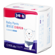 露安适Lelch体育之星拉拉裤XXL14片(15kg以上)夜用乐享甜睡婴儿尿不湿