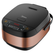 美的（Midea） 电饭煲 电饭锅 黑晶不粘内胆家用智能预约简约饭煲柴火饭多功能小型迷你煮饭锅 微压焖香｜4L品质之选