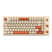 mikit T80-榛果可可 机械键盘 无线三模蓝牙键盘 适配iPad手机笔记本平板电脑办公键盘 T80-榛果可可-RGB版 圣熊猫V2