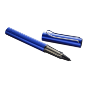 凌美(LAMY)宝珠笔签字笔 Al-star恒星系列宝石蓝 金属铝笔杆材质 黑色笔芯圆珠笔 德国进口 0.7mm送礼礼物