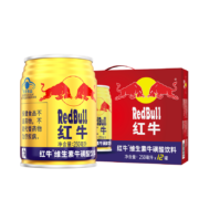 plus会员:红牛(Redbull)维生素牛磺酸饮料 250ml*12罐 礼盒装 功能饮料