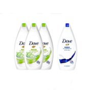 需抢券、京喜特价app：Dove 多芬 沐浴露（深层营润190g+清新水透黄瓜190g*3）+凑单