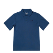 北面（The North Face） 北面短袖男2022春夏新棉质舒适运动休闲T恤POLO衫5B1O 5B1ORG1/藏蓝色 M