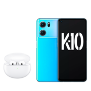 OPPO K10  冰魄蓝 8+256GB 天玑 金刚石VC液冷散热 120Hz高帧变速屏 旗舰5G手机【 Enco Air3 冰釉白套装】