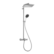 汉斯格雅（Hansgrohe） 双飞雨淋浴恒温花洒超大顶喷浴缸水龙头花洒套装 26162007S境雨白色