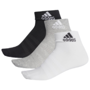 阿迪达斯 ADIDAS 男女 配件系列 LIGHT ANK 3PP 运动袜 袜子(3双装) DZ9434 L码
