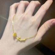 【七夕狂欢价】小红书同款玫瑰花项链时尚锁骨链可调节送女友