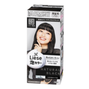 花王 （KAO）泡沫染发剂Liese莉婕日系彩染黑发用植物泡泡染发不伤发染发膏 还原自然黑
