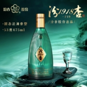 汾杏 1918 F19 53度清香型白酒500mL*6瓶礼盒装 整箱 赠酒具