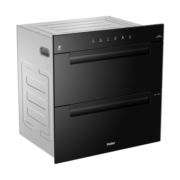海尔（Haier）消毒柜碗柜家用小型 嵌入式 大容量100L厨房餐具茶具碗筷全二星级光波巴氏智能消毒 EB03医疗级消毒柜+冷餐杀菌+上下分室独立操控