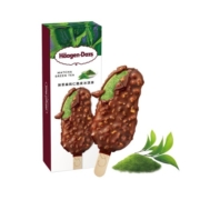哈根达斯（Haagen Dazs）抹茶扁桃仁口味 脆皮条69g支雪糕