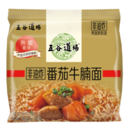 五谷道場非油炸方便面 骨汤蔬菜番茄牛腩面四连包112gx4袋 早餐泡面