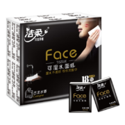 京喜特价APP:  洁柔 手帕纸黑Face 加厚4层 面巾纸 6片18包