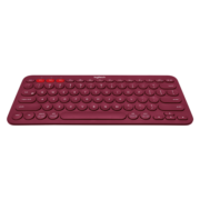 罗技（Logitech）K380 键盘 蓝牙办公键盘 女友 便携超薄键盘 笔记本键盘 红色