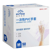 英科医疗（INTCO）一次性手套PVC食品级烘焙厨房家务手套劳保50只装 M中码