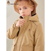 暇步士 儿童摇粒绒外套时尚 暖卡其 150cm