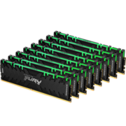 金士顿 (Kingston) FURY 256GB(32G×8)套装 DDR4 3200 台式机内存条 Renegade叛逆者系列 RGB灯条 骇客神条