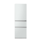 东芝（TOSHIBA）382小小桃三开门自动制冰小户型嵌入式风冷无霜除菌低噪音玻璃门超薄家用电冰箱 富士白 GR-RM382WE-PG2B3