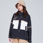 XTEP 特步 双层风衣女 正黑色