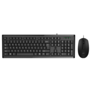 惠普（HP）KM10键鼠套装 有线办公键盘鼠标套装 USB全尺寸键盘 笔记本台式机通用键盘鼠标套装 黑色